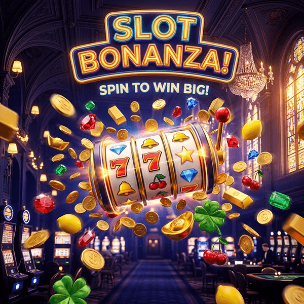Luxury casino slot machines with gold coins and velvet background